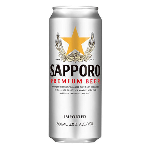 Sapporo Premium Beer (1 x 500 ml)