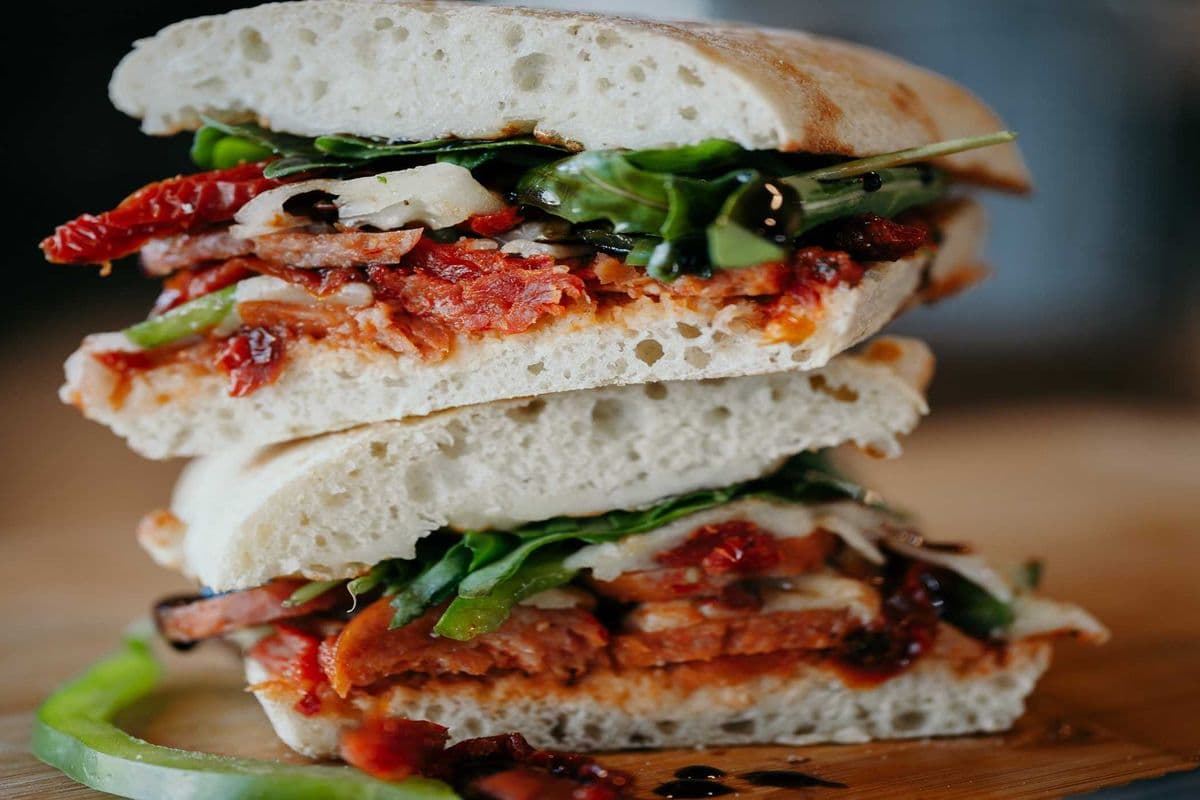 Italian Sausage and Mozzarella Artisan Sandwich