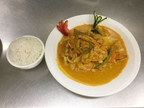 7. Thai Red Curry chicken