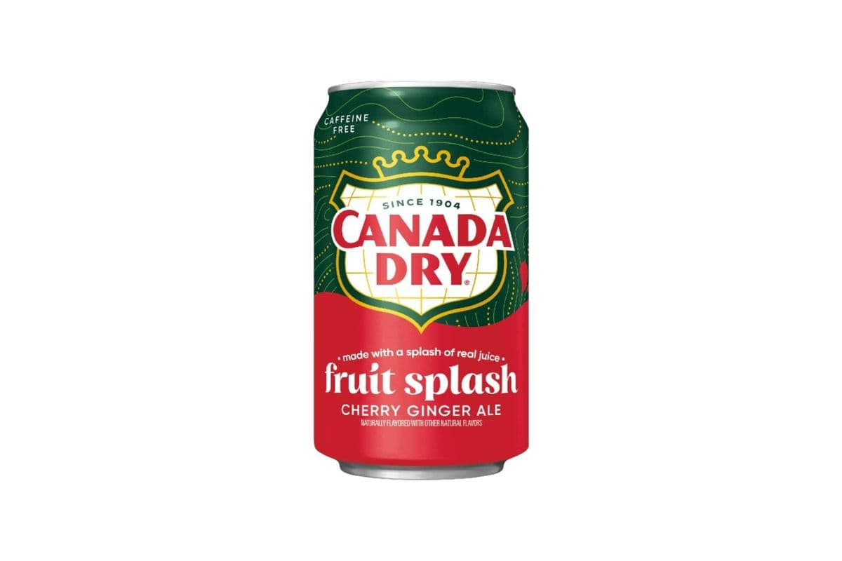 Canada Dry Fruit Splash Cherry Ginger Ale Soda (355ml)