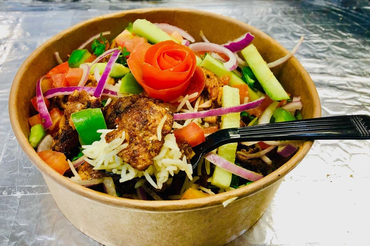 Butter Chicken Shawarma Rice Bowl