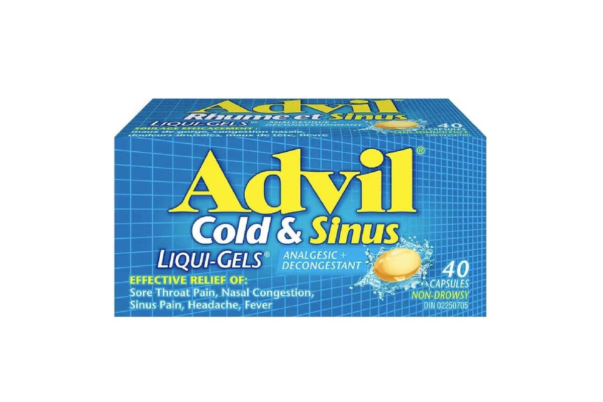 ADVIL COLD and SINUS LIQUI-GELS 20 PACK (20 CAPSULES )