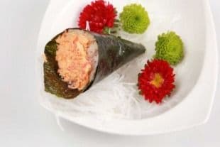 43A. Spicy Snow Crab Hand Roll (1 pc)