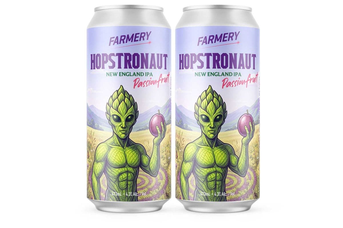 PAIR - 2 x 473ml Hopstronaut New England IPA PASSIONFRUIT (4.3% ABV) (2 x 473ml)