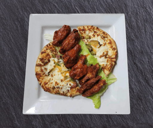 Pizza avec ailes de poulet