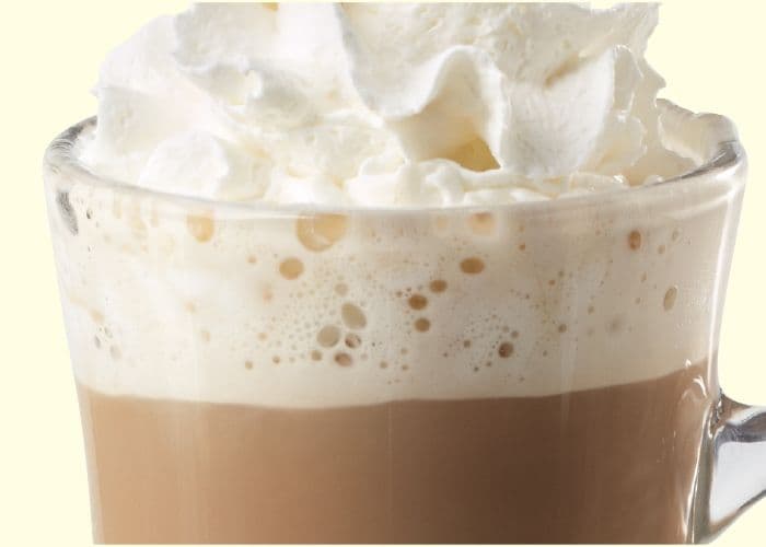 Café latté à l'érable