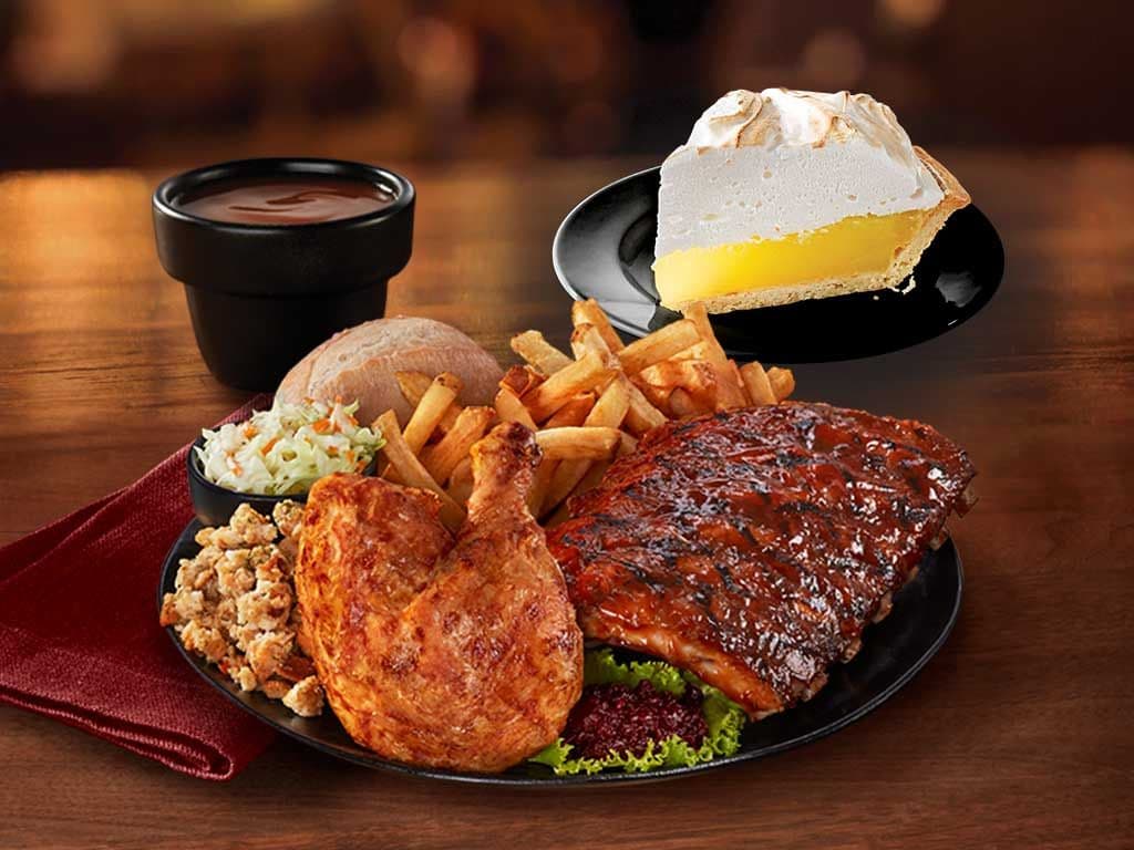 Thanksgiving Chicken & Half Rack Combo