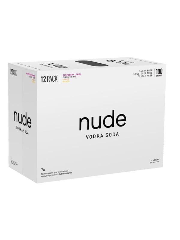 Nude Vodka Soda Mix (12 x 355 ml cans)