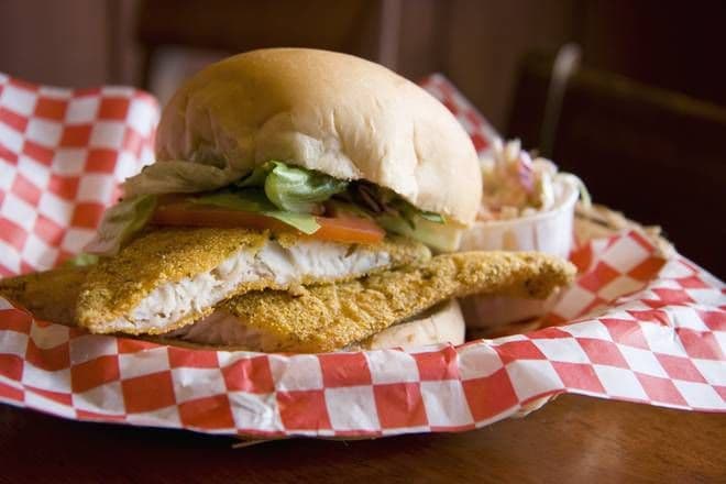 Catfish Po'Boy Sandwich