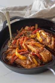 Brown Stew Salmon Meal