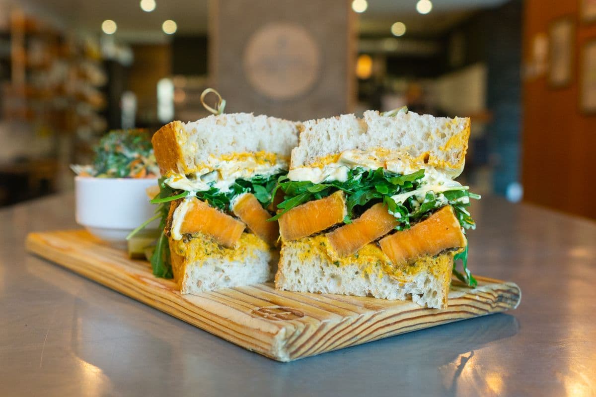 Roast Sweet Potato + Hummus