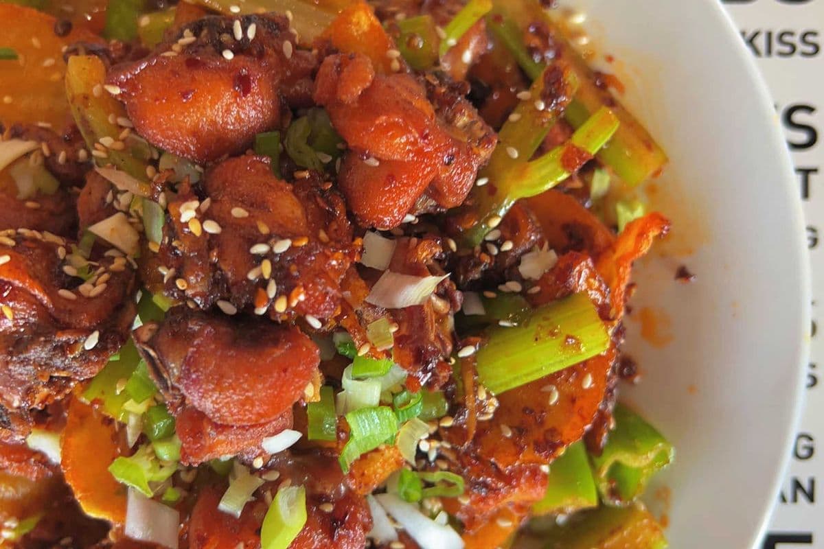 chicken with chill oil 红油香辣鸡