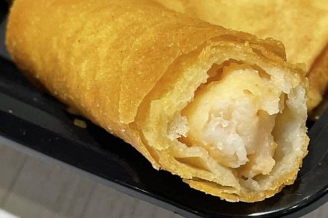 Deep Fried Shrimp Spring Rolls (3 pcs) / 酥炸蝦春卷 (3件)