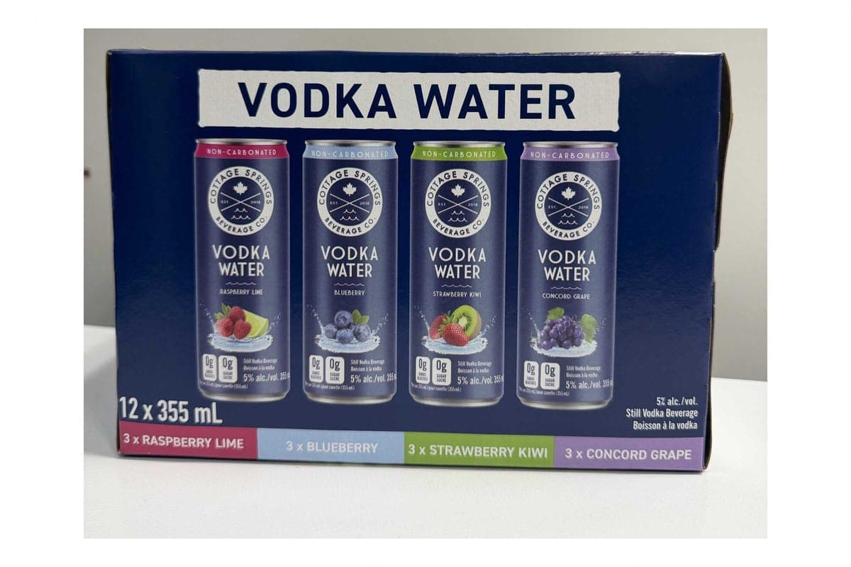 Cottage Spring Vodka Water Mixed (12 Pack) (12 x 355 ml)