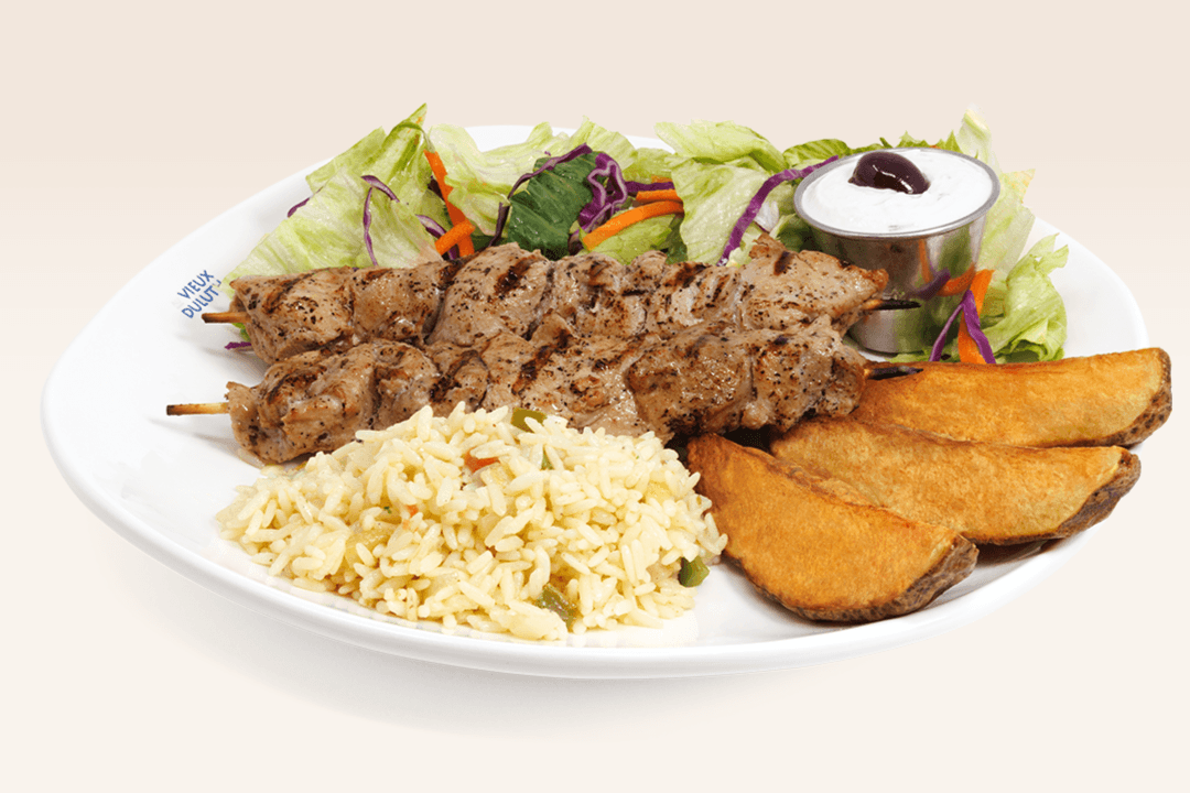 L'authentique Souvlaki (2 mcx) / Authentic Souvlaki (2 pcs)