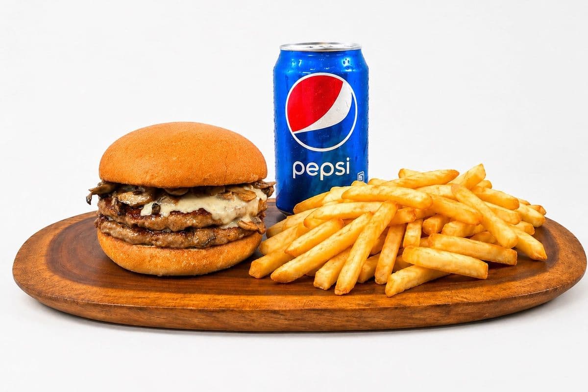 Mushroom Burger Combo