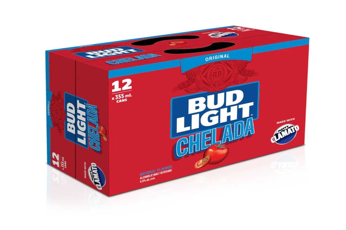 Bud Light Chelada Clamato Beer 12 Cans (12 x 355ml)