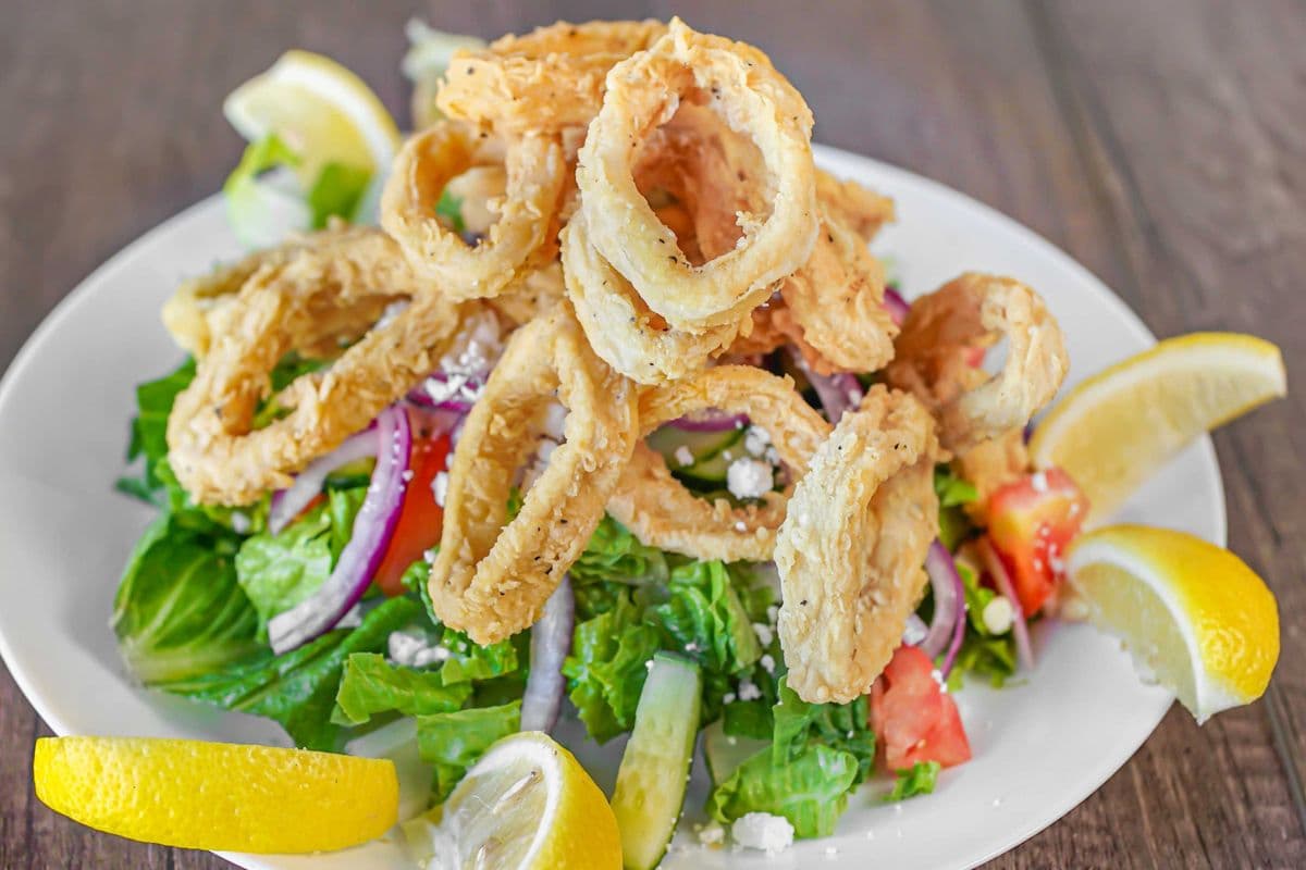 Calamari Greek Salad