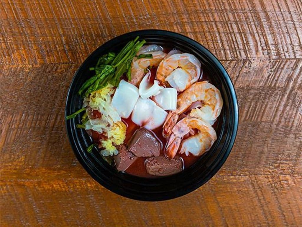 Yen Ta Fo aux fruits de mer | Seafood Yen Ta Fo