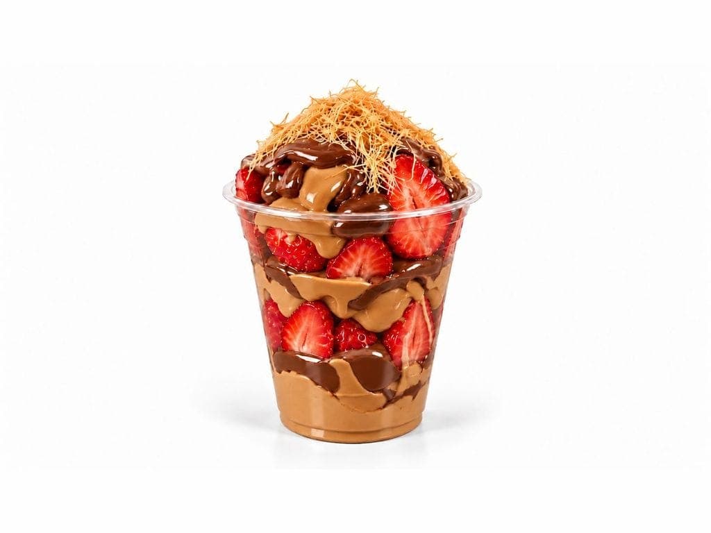 Strawberry Biscoff Cup