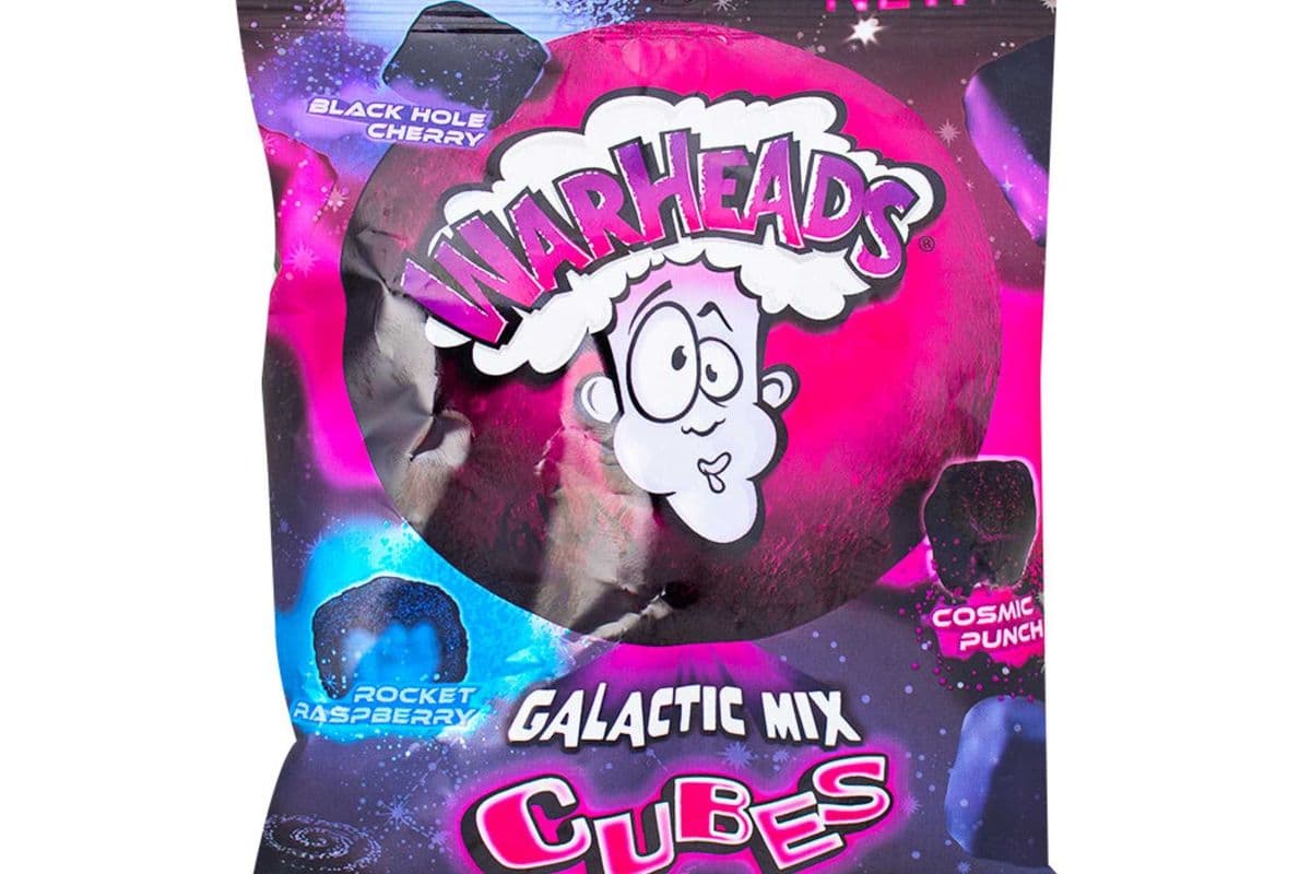 Bonbons gélifiés acidulés Warheads Galactic Mix et framboise bleue 3,5 oz