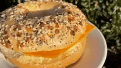 Bagel Ham Breakfast