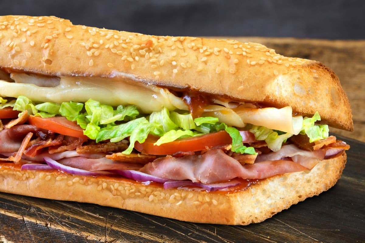 9" Regular Honey Bacon Club Sub