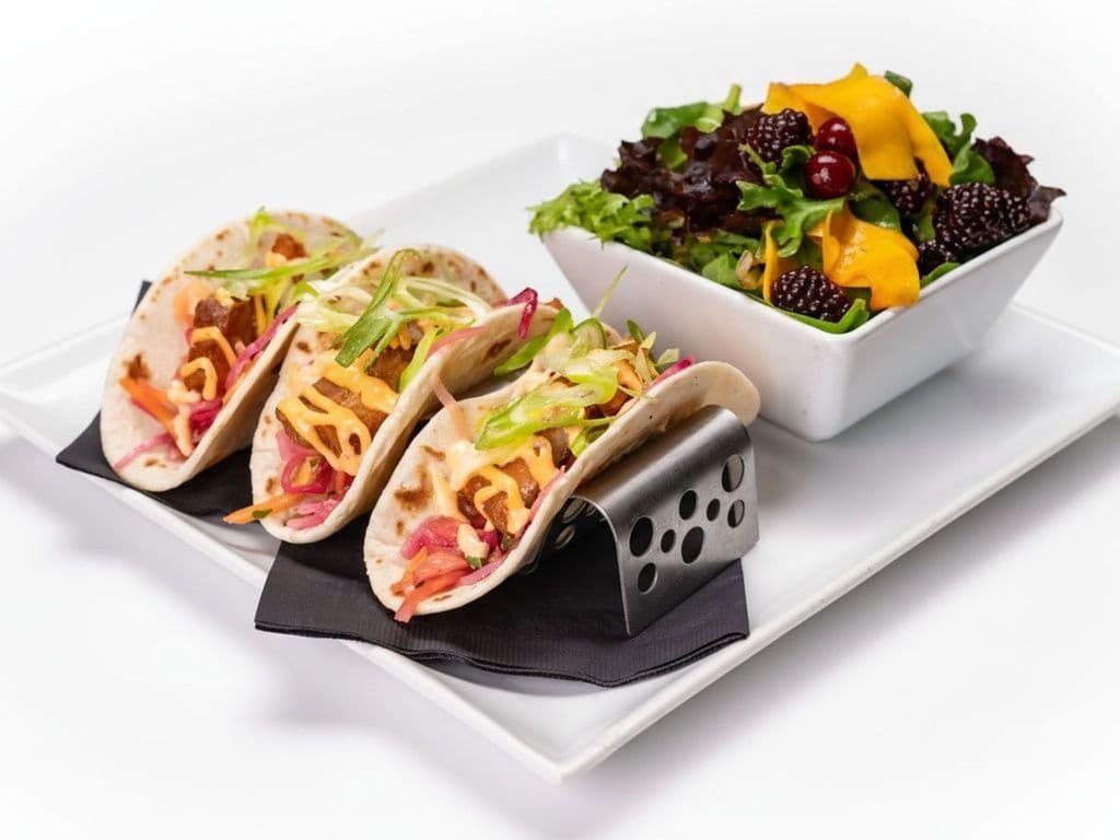 Crispy Miso Pork Belly Tacos