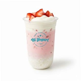 芝士草莓麻薯牛乳 (Milk) Strawberry Mochi Latte with cheese foam 700ML