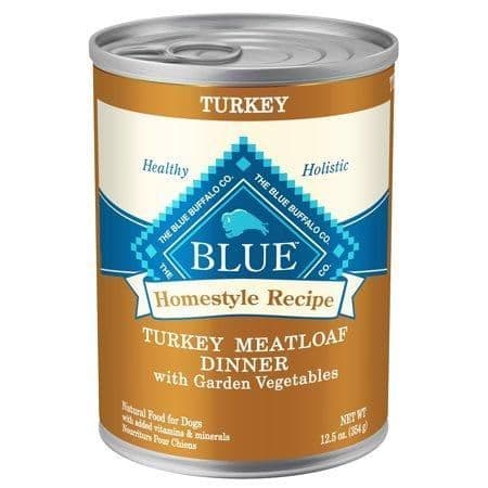 Blue Buffalo Homestyle Recipe Turkey Pate Wet Dog Food for Adult Dogs Grain