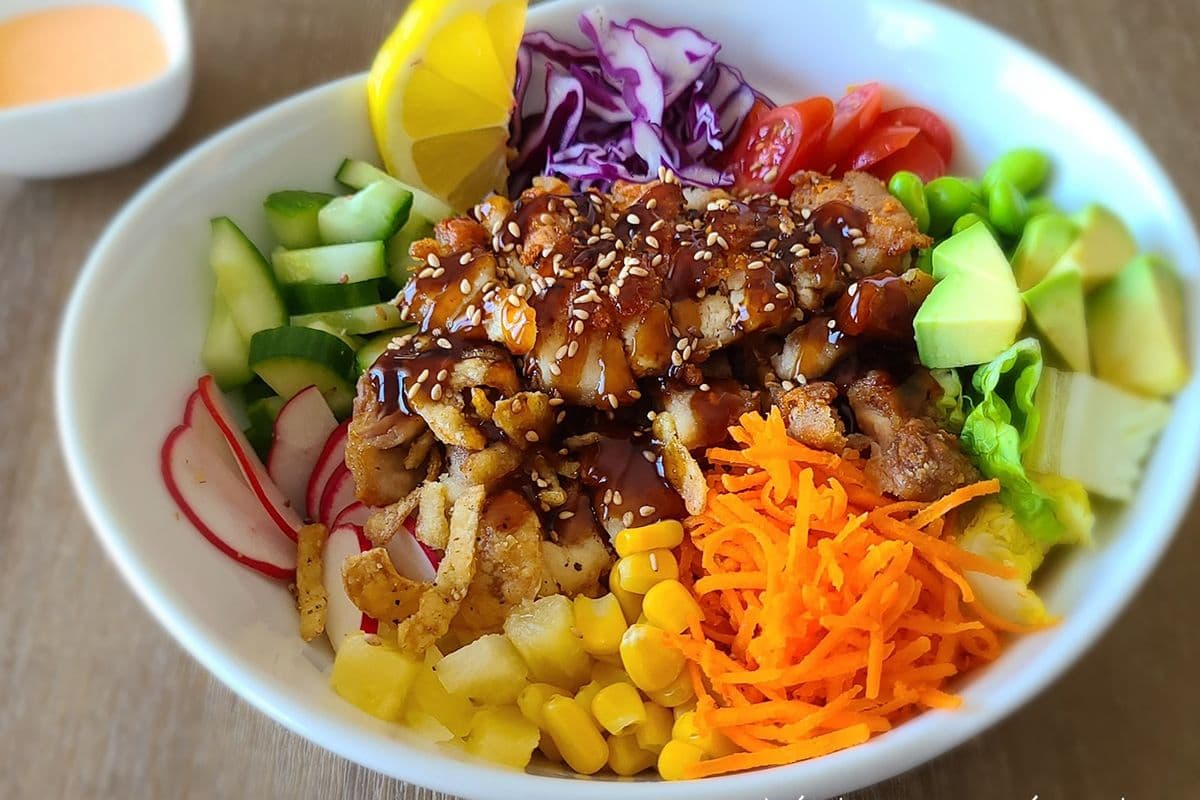 2. Chicken Teri Poke Bowl