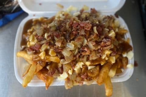 Bacon and Fries Onion Poutine