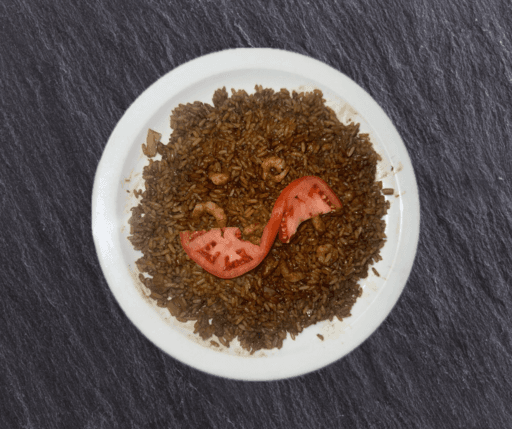 Riz frit aux crevettes - Demi