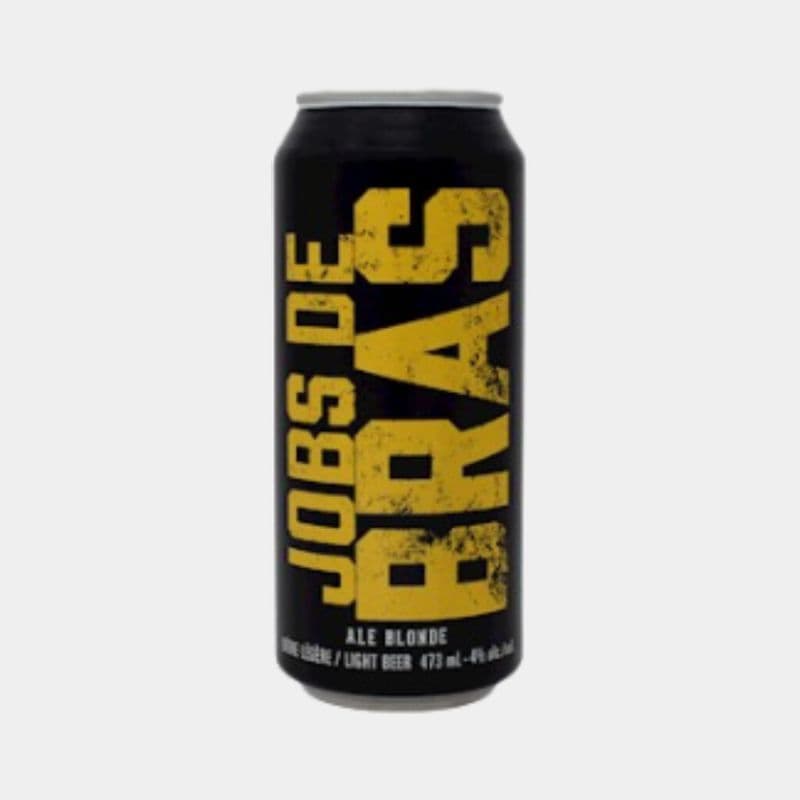 Bilboquet - Jobs de bras (Blonde), canette 473 ml (4%) / Bilboquet - Jobs de bras (Blond Ale) - can 473 ml (4%)