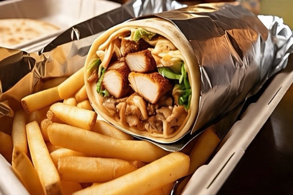 Chicken Shawarma Wrap Meal