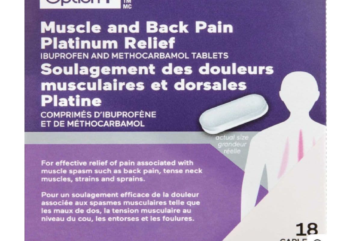 OPTION+ MUSCLE and BACK PAIN PLATINUM RELIEF 18 PACK (18 TABLETS)