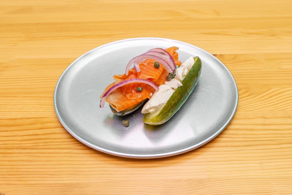 Smoked Salmon Pickled Sandwich