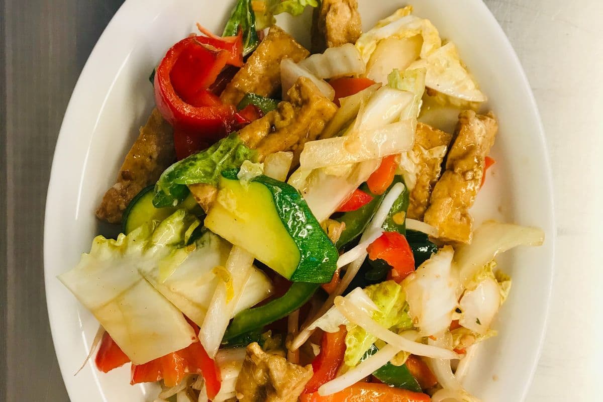 Tofu au cari rouge