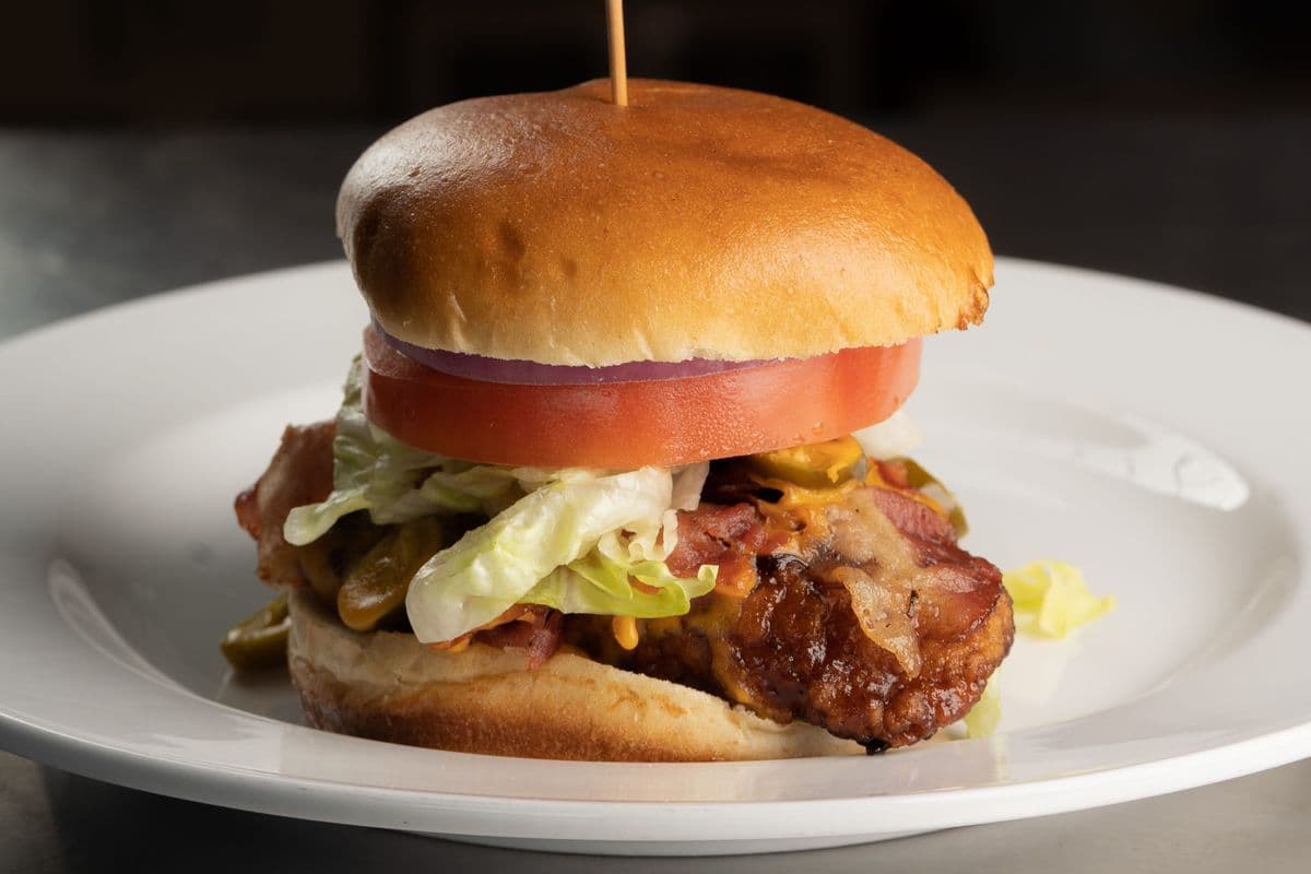 Smoked BBQ Crispy Chicken Burger