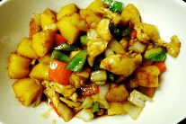 70. Stir-Fried Chicken with Pineapple