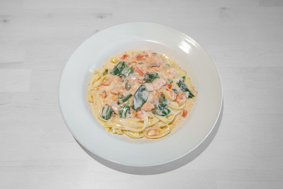 BC Smoked Salmon Fettuccine