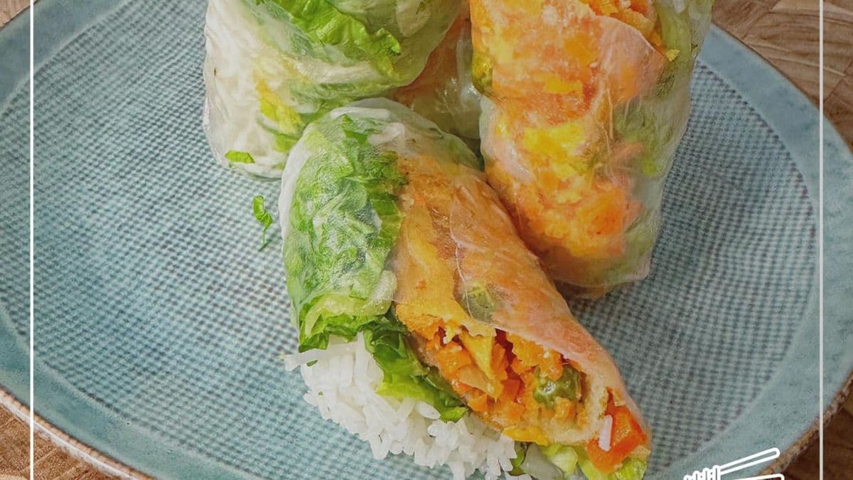 48. Vegetarian Fresh Rolls With Crispy Crunch (Online)