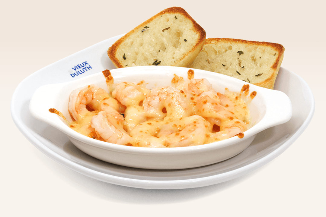 Crevettes au gratin / Shrimp au gratin