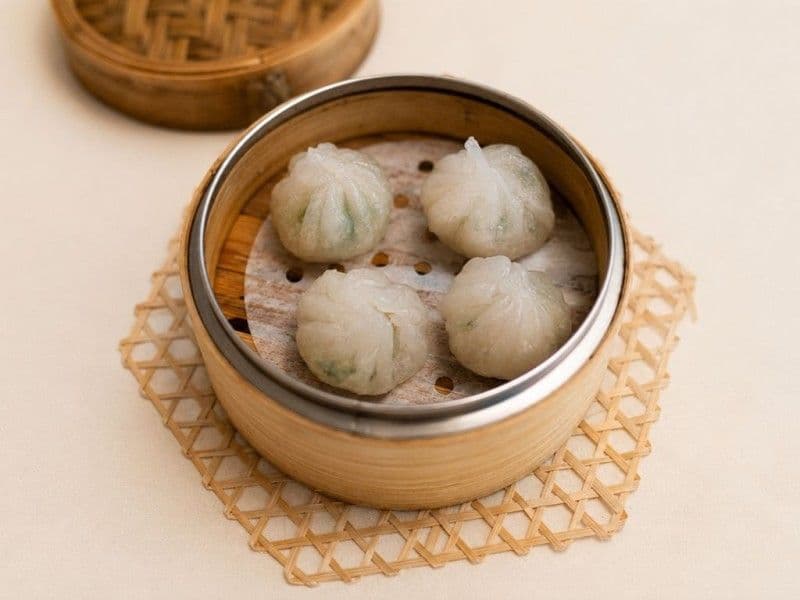 26.Pork & Leek Dumpling 26.韭菜餃