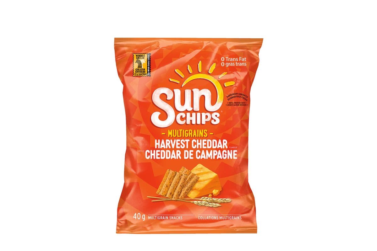 SUNCHIPS® Collations multigrains Cheddar de campagne / SUNCHIPS® Harvest Cheddar multigrain snacks (190 Cals)