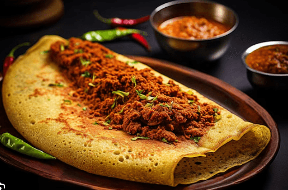 Mutton Keema Dosa