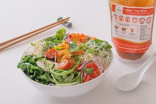 Shrimp Noodle Soup with Lobster Broth