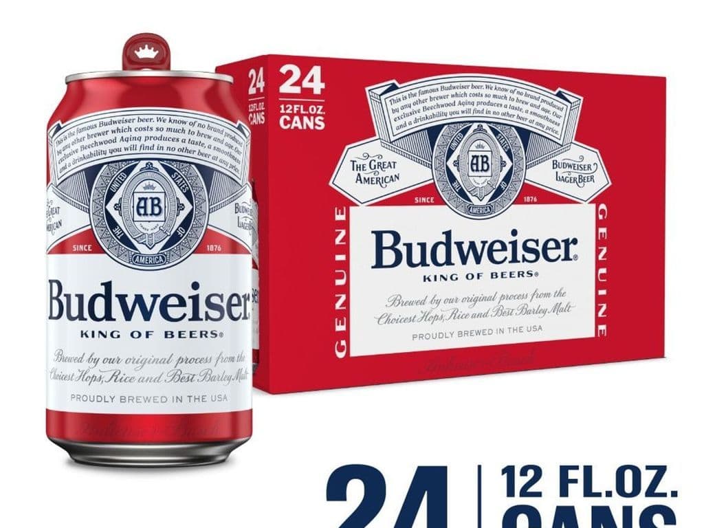 Budweiser Lager Cans (355 ml x 24 ct)