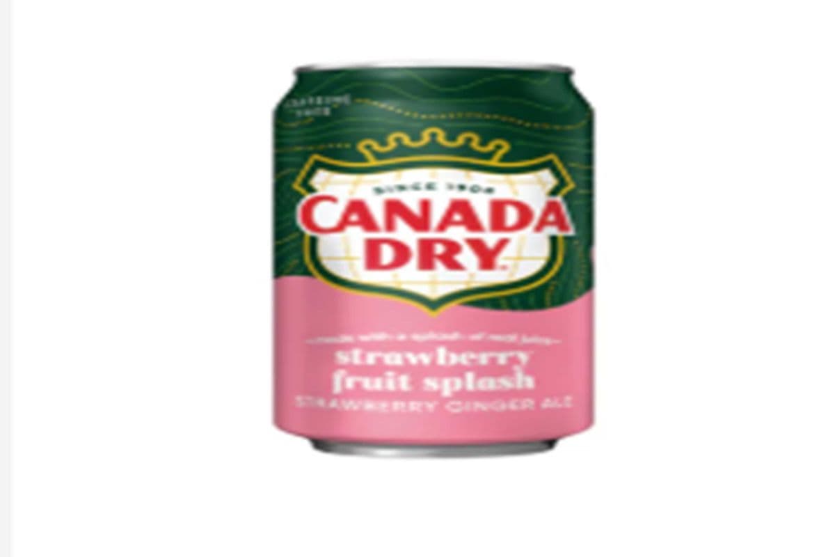 Canada dry strawberry fruit splash (355ml) (140 Cal)