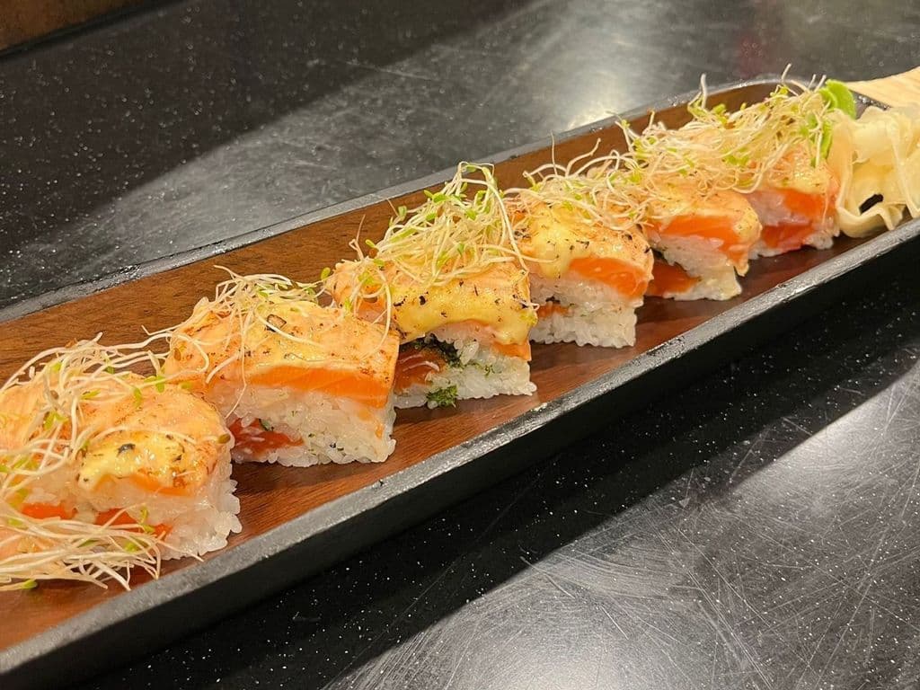 Salmon Oshi Sushi